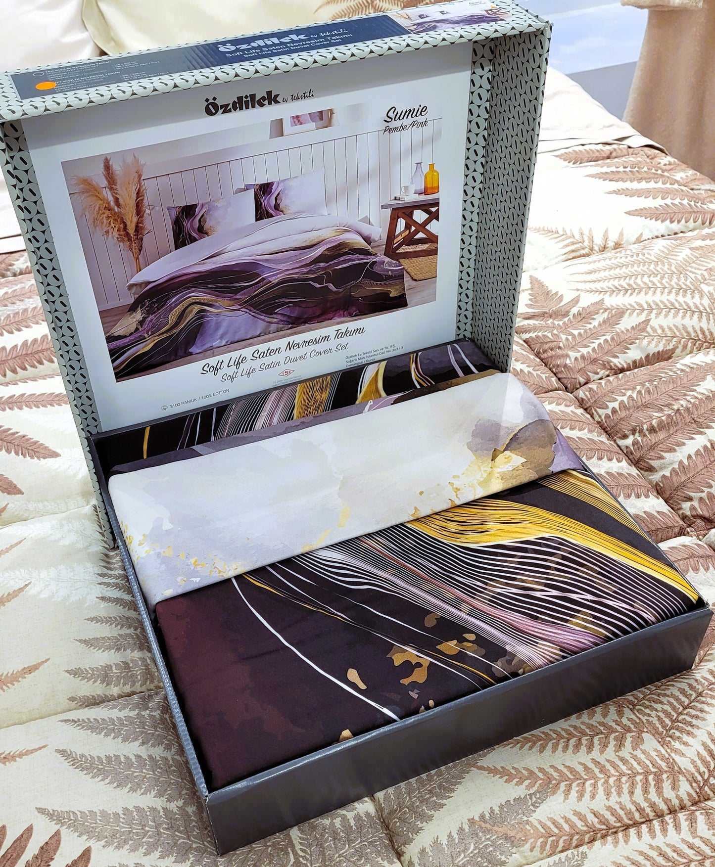 Set Lenjerie de pat Ozdilek - SUMIE - Violet - 2 Persoane