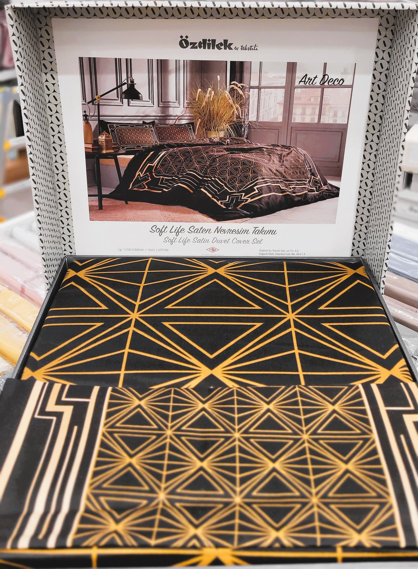Set Lenjerie de pat Ozdilek - ART DECO - Geometric - 2 Persoane
