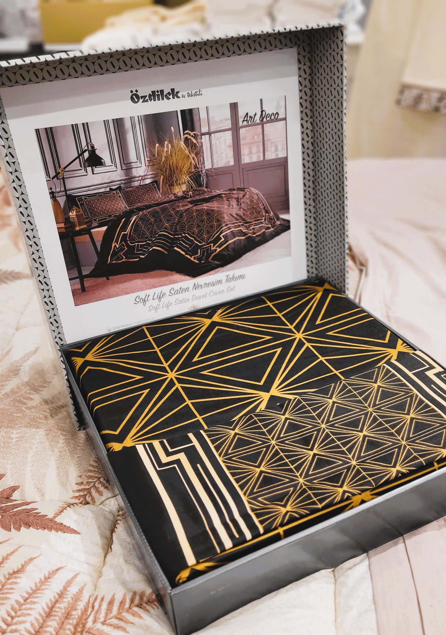 Set Lenjerie de pat Ozdilek - ART DECO - Geometric - 2 Persoane