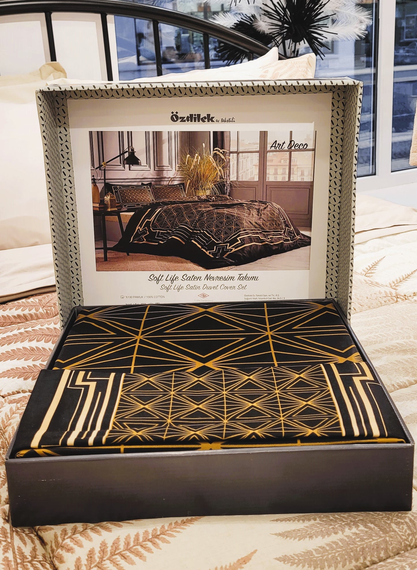 Set Lenjerie de pat Ozdilek - ART DECO - Geometric - 2 Persoane
