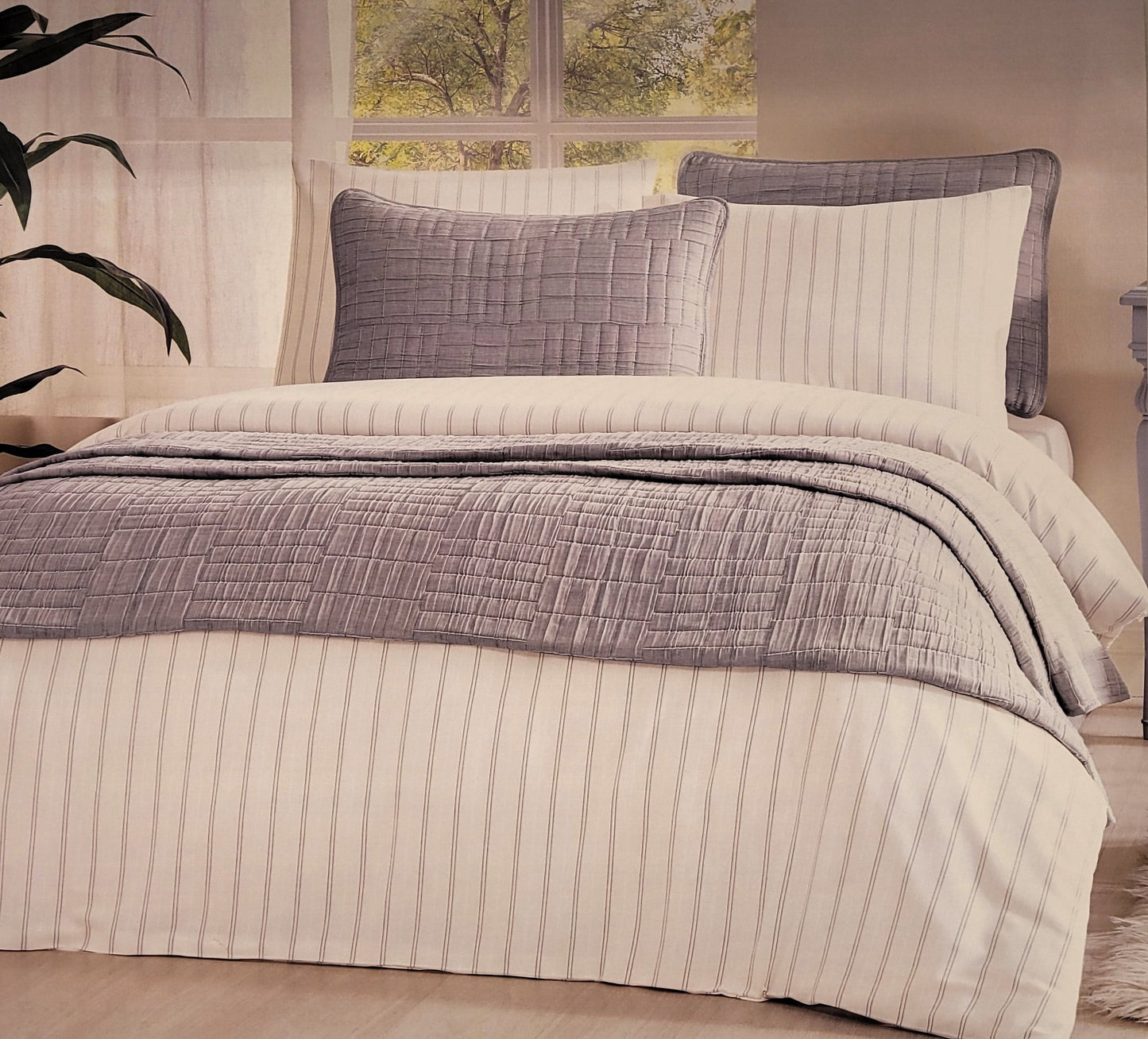 Set de Pat Ozdilek - LINE - Gri - 2 Persoane