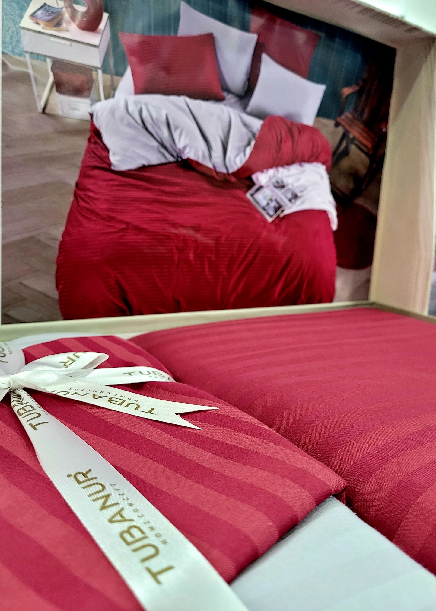Lenjerie de Pat TUBANUR STRIPE SATEN