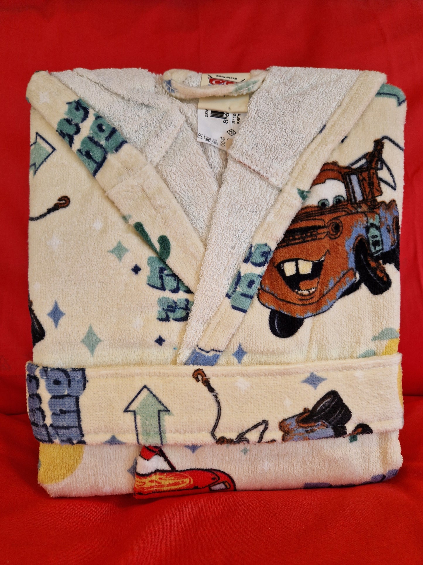 Halat de Baie pentru copii Disney CARS 7/8 ani - Crem