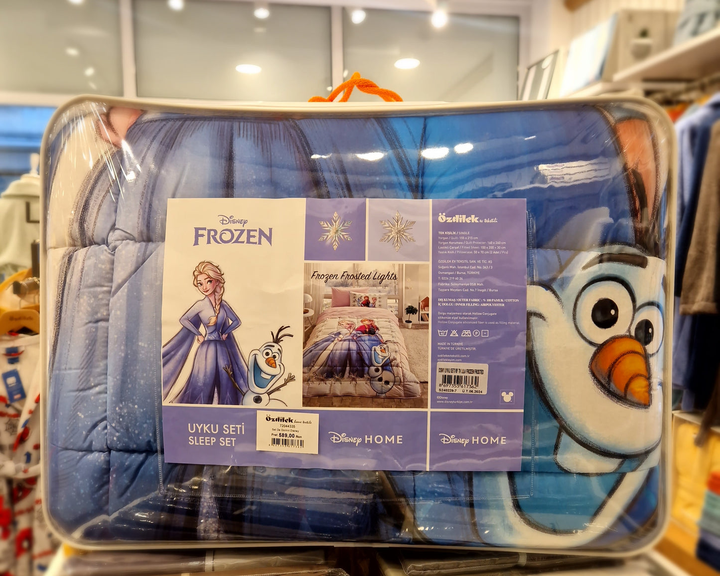Set lenjerie pat copii DISNEY FROZEN - Albastru