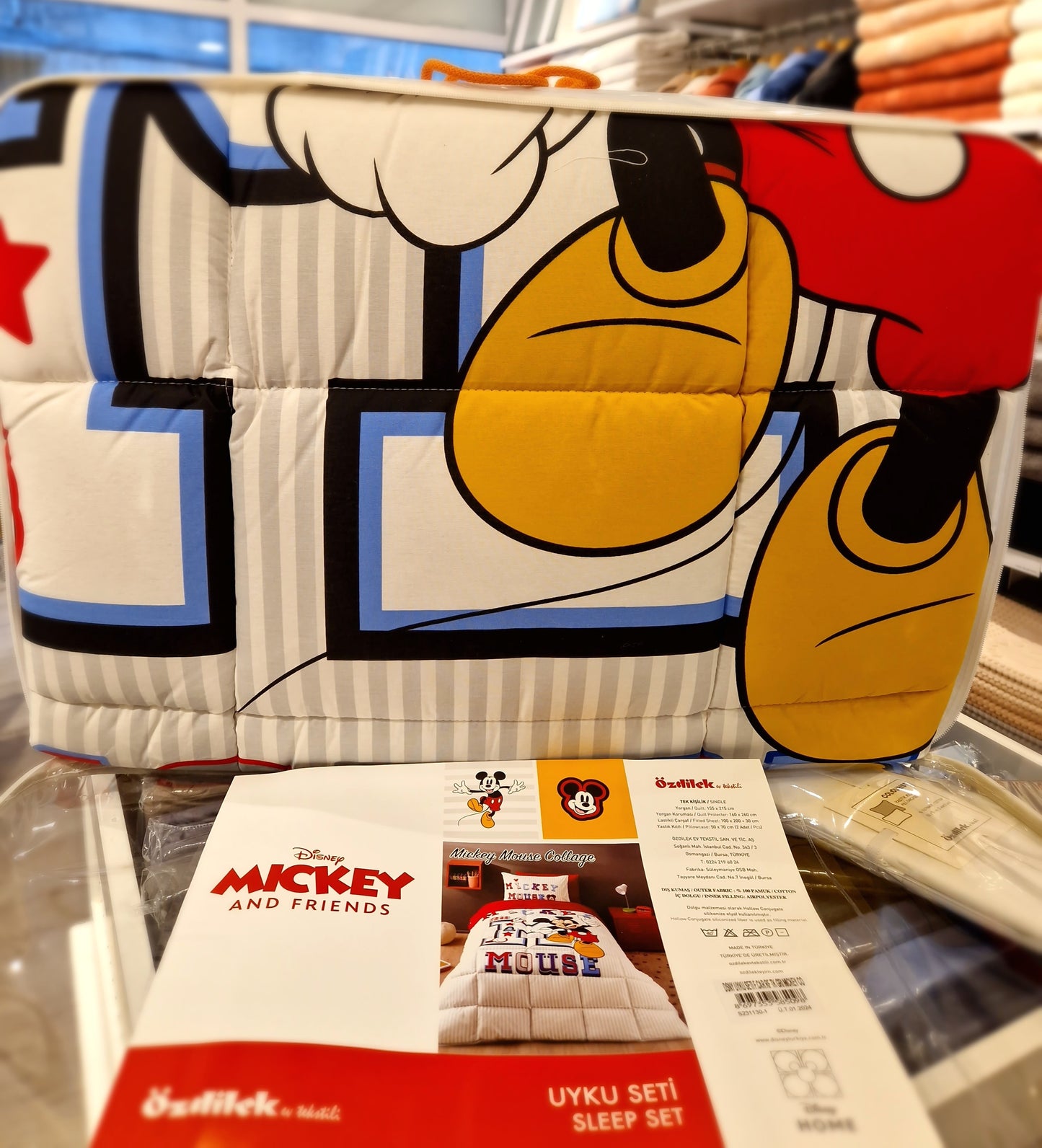 Set lenjerie pat copii DISNEY MICKEY and Friends - Mickey Mouse - Roz