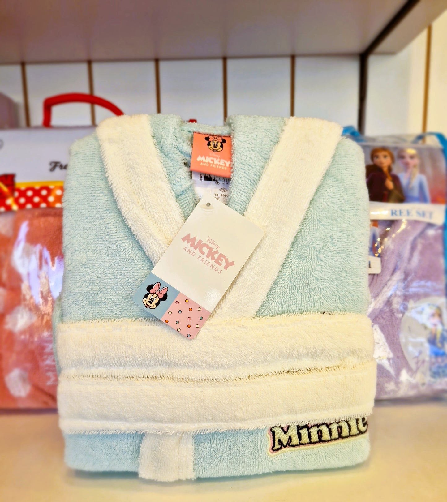 Halat de Baie pentru copii Disney Minnie 7/8 ani - Mint