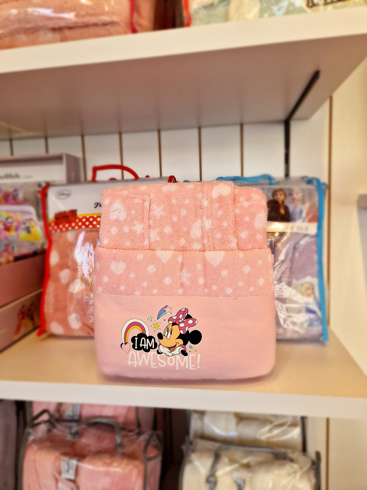 Set Halat de baie Disney Minnie Awesome 9-10 ani - Roz