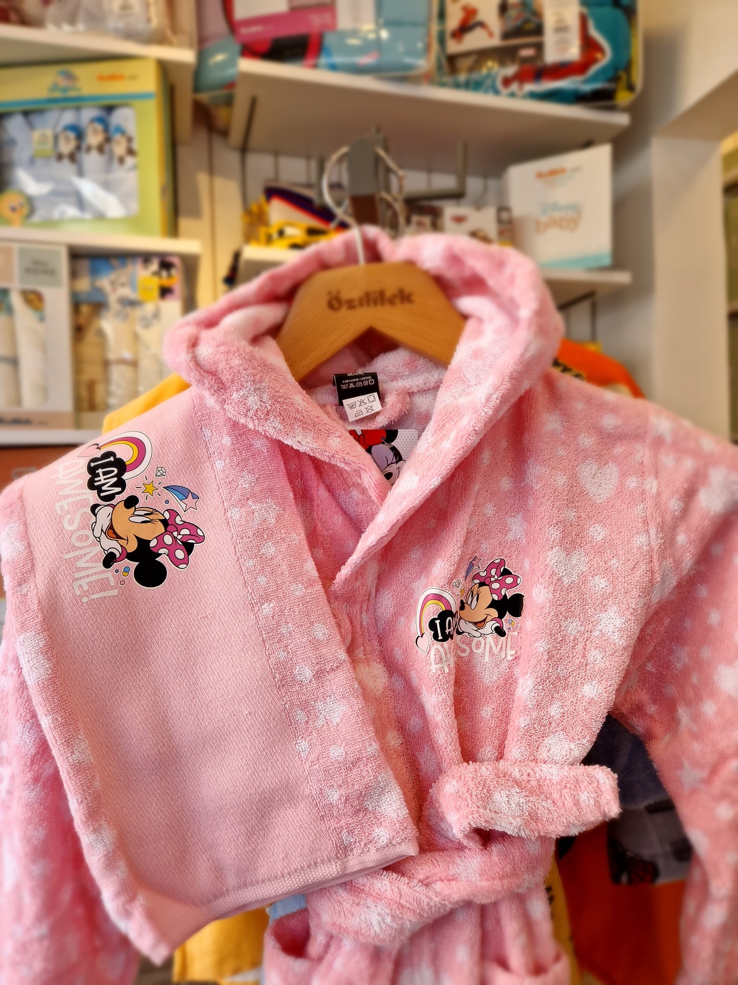 Set Halat de baie Disney Minnie Awesome 9-10 ani - Roz