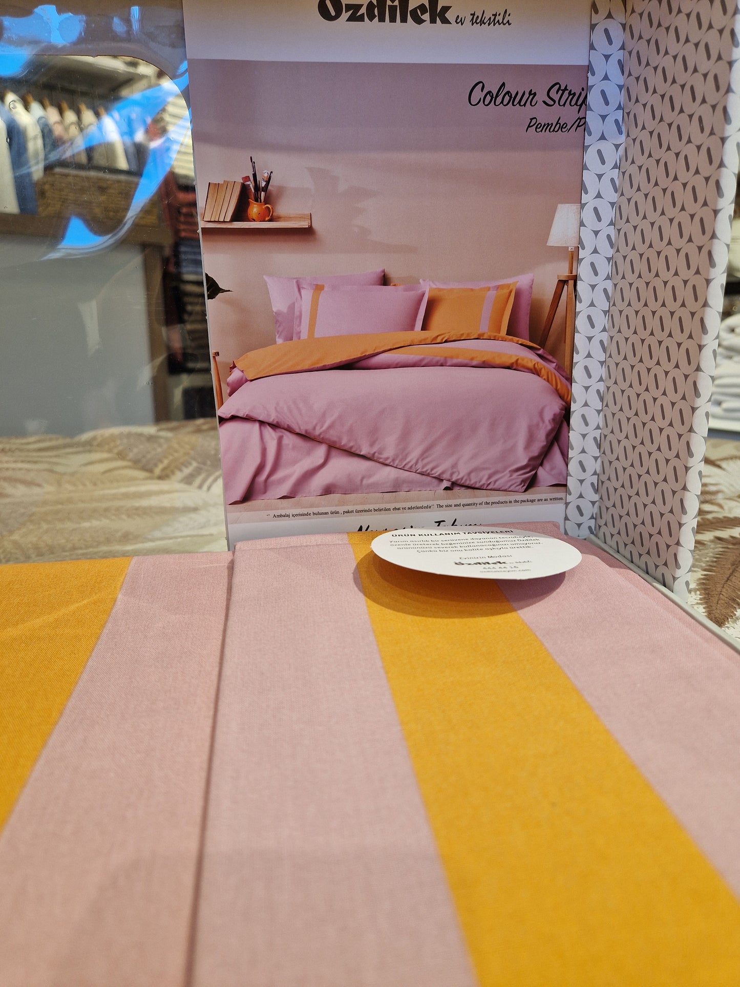 Set Lenjerie de pat Ozdilek – COLOUR STRIPE - Roz