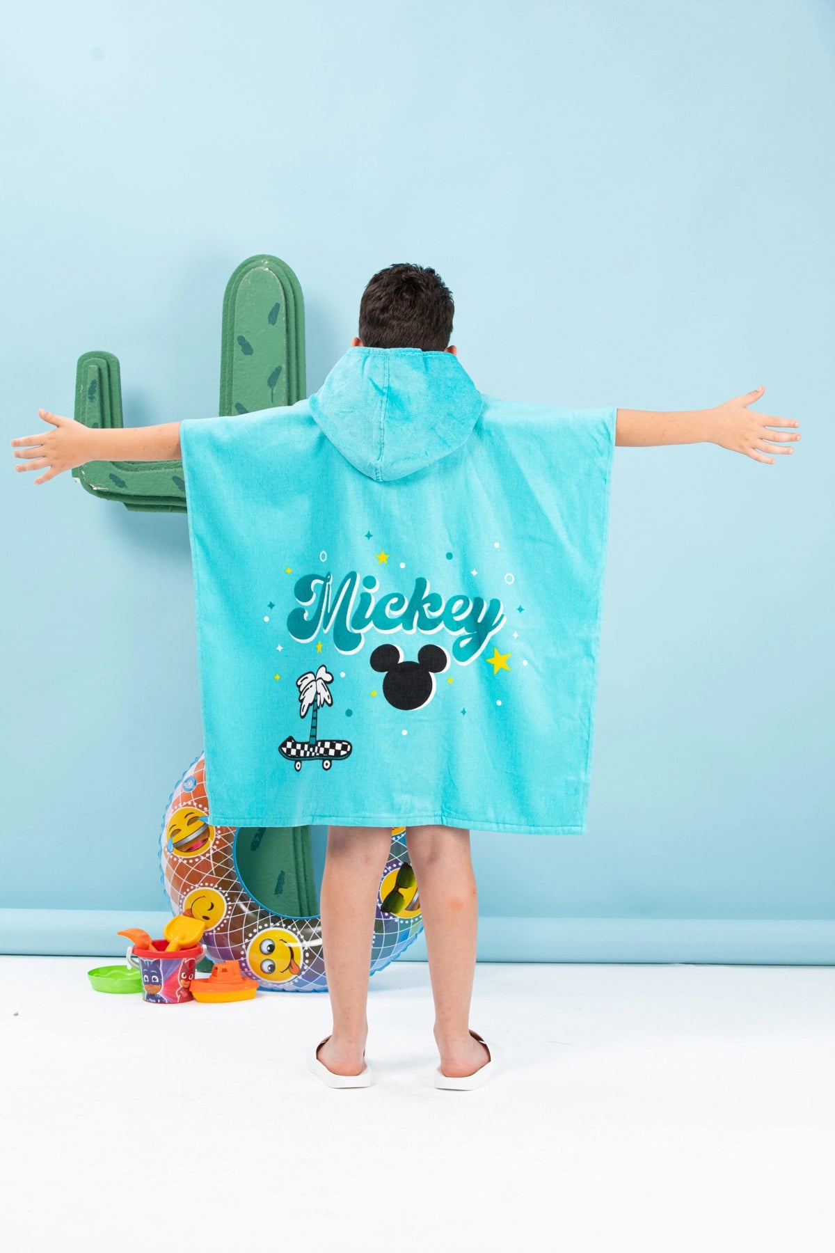 Poncho prosop Disney Mickey - Albastru