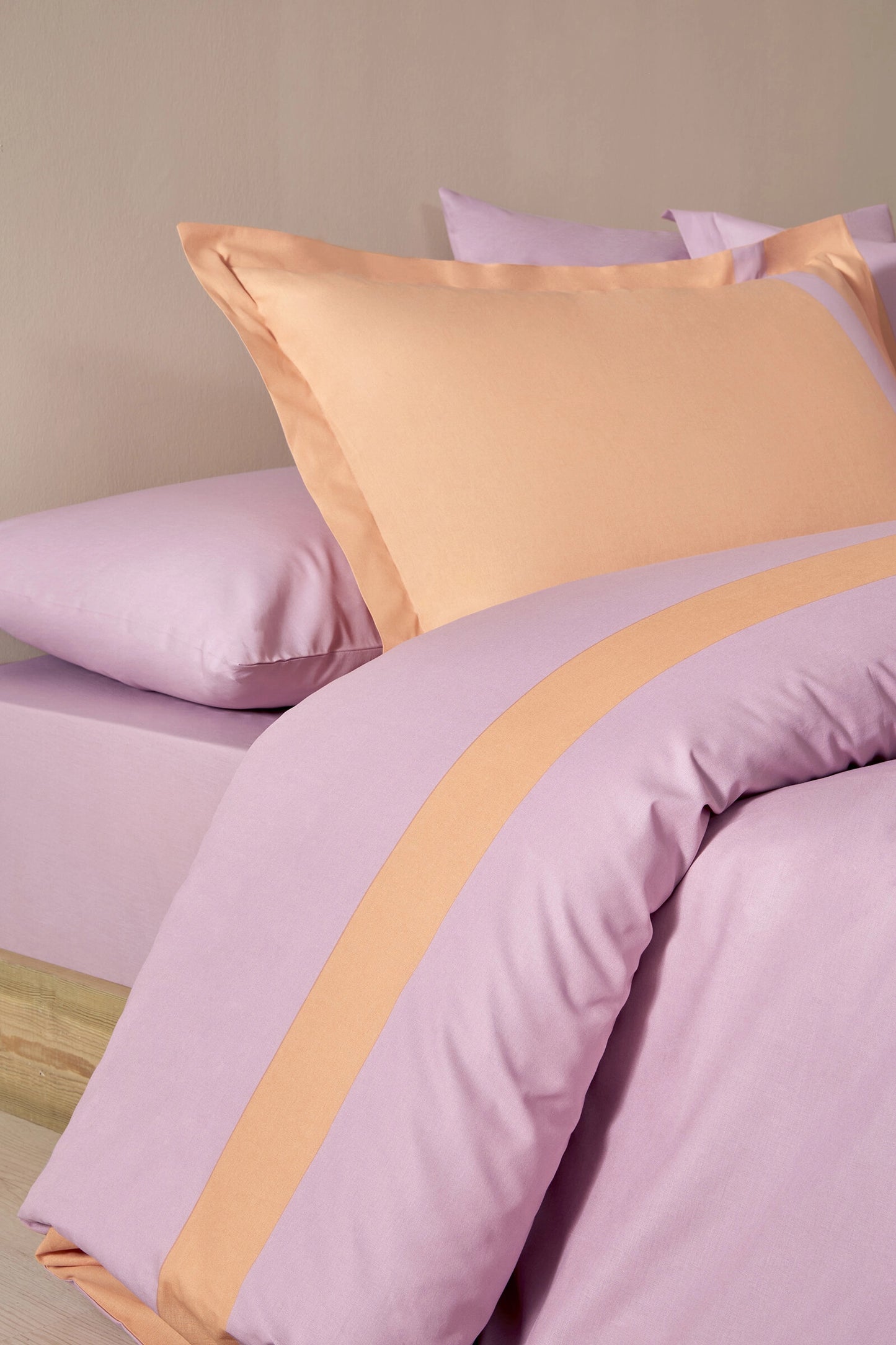 Set Lenjerie de pat Ozdilek – COLOUR STRIPE - Roz - 1 Persoana