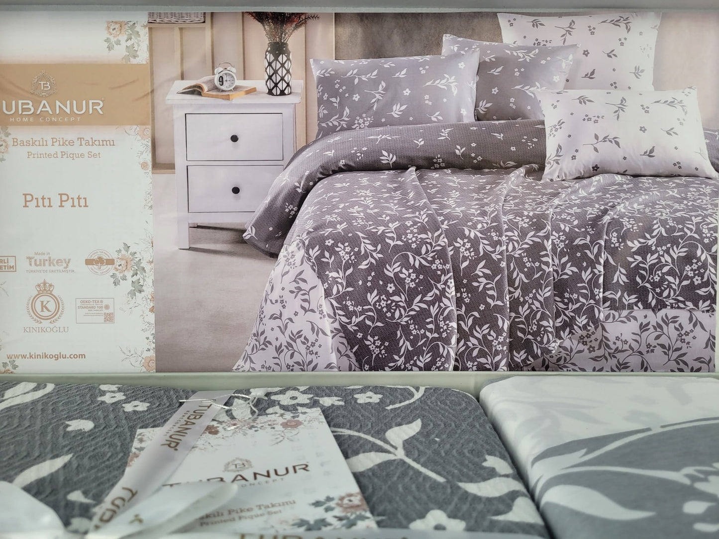Set lenjerie de pat TUBANUR - Printed Pique