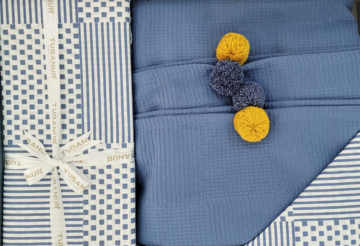 Set lenjerie pat TUBANUR – Ponpon Pique
