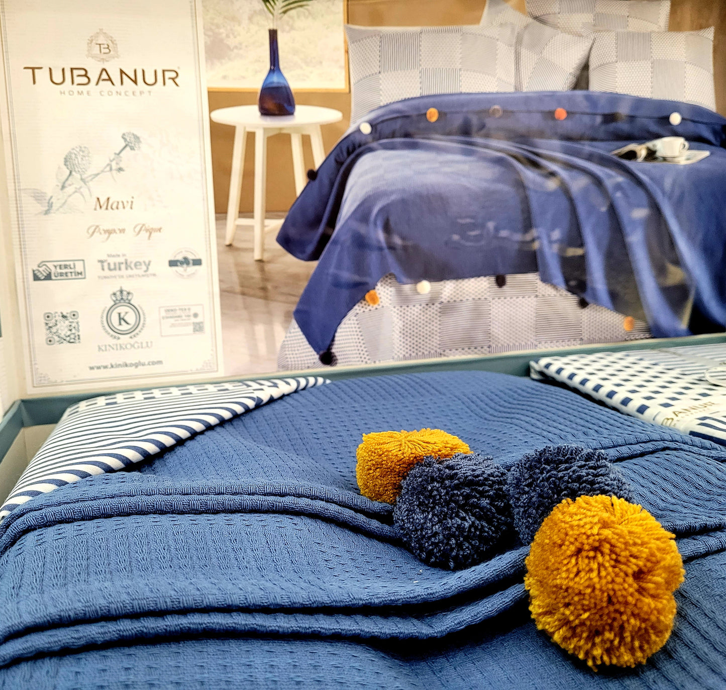 Set lenjerie pat TUBANUR – Ponpon Pique