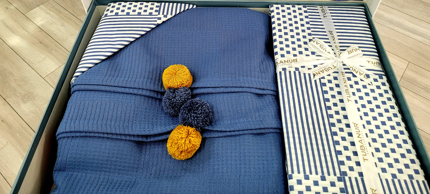 Set lenjerie pat TUBANUR – Ponpon Pique