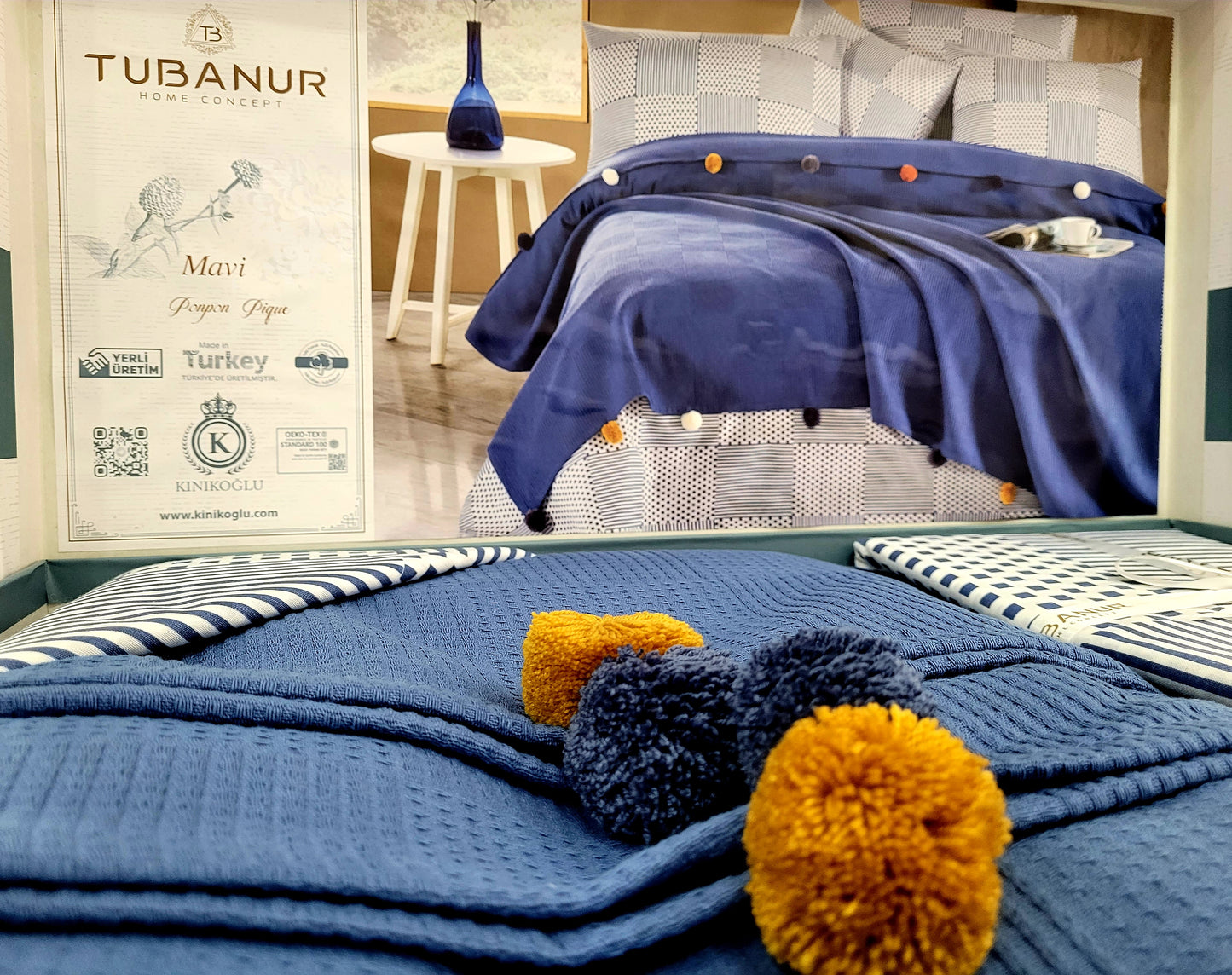 Set lenjerie pat TUBANUR – Ponpon Pique