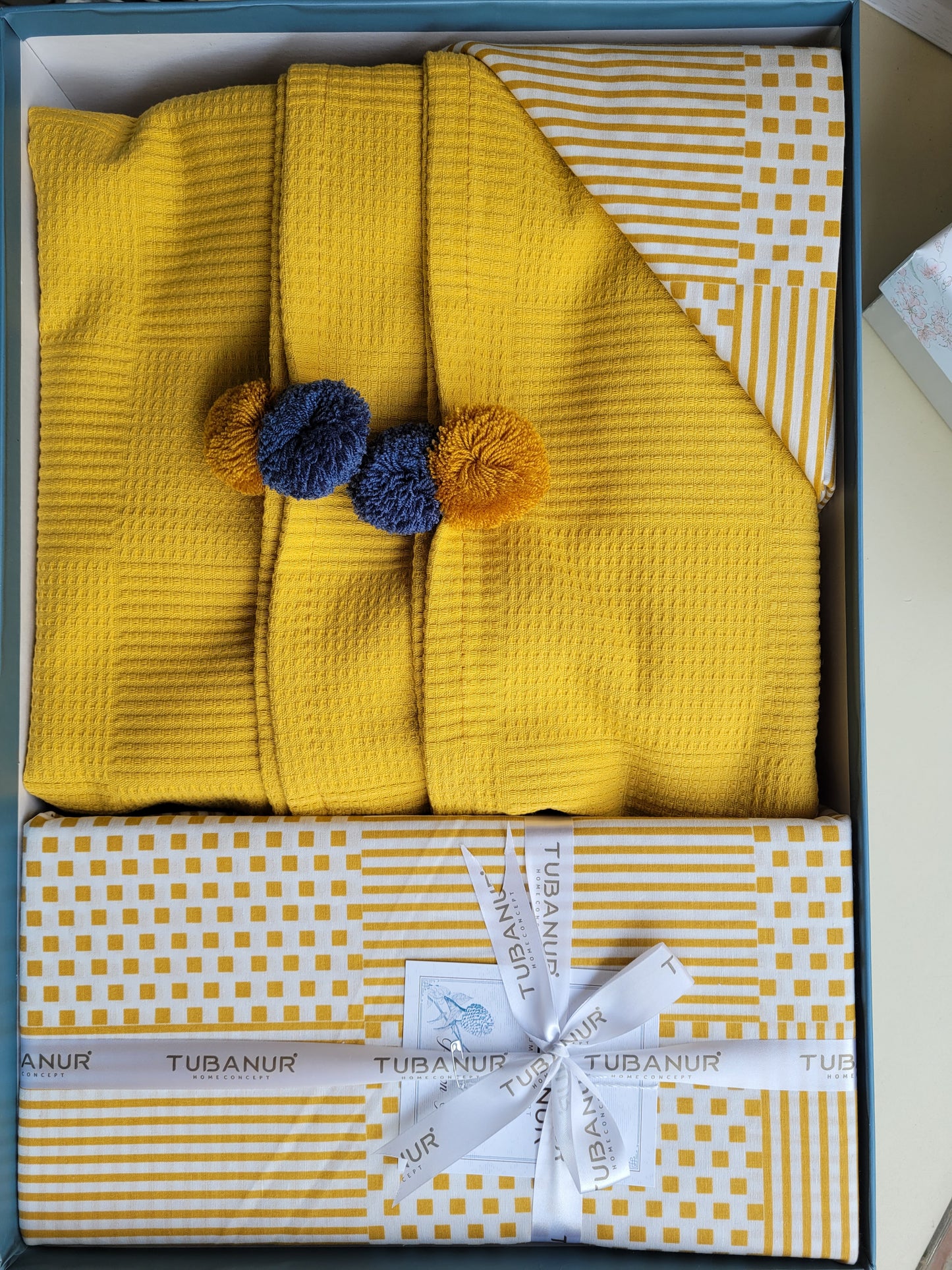 Set lenjerie pat TUBANUR – Ponpon Pique
