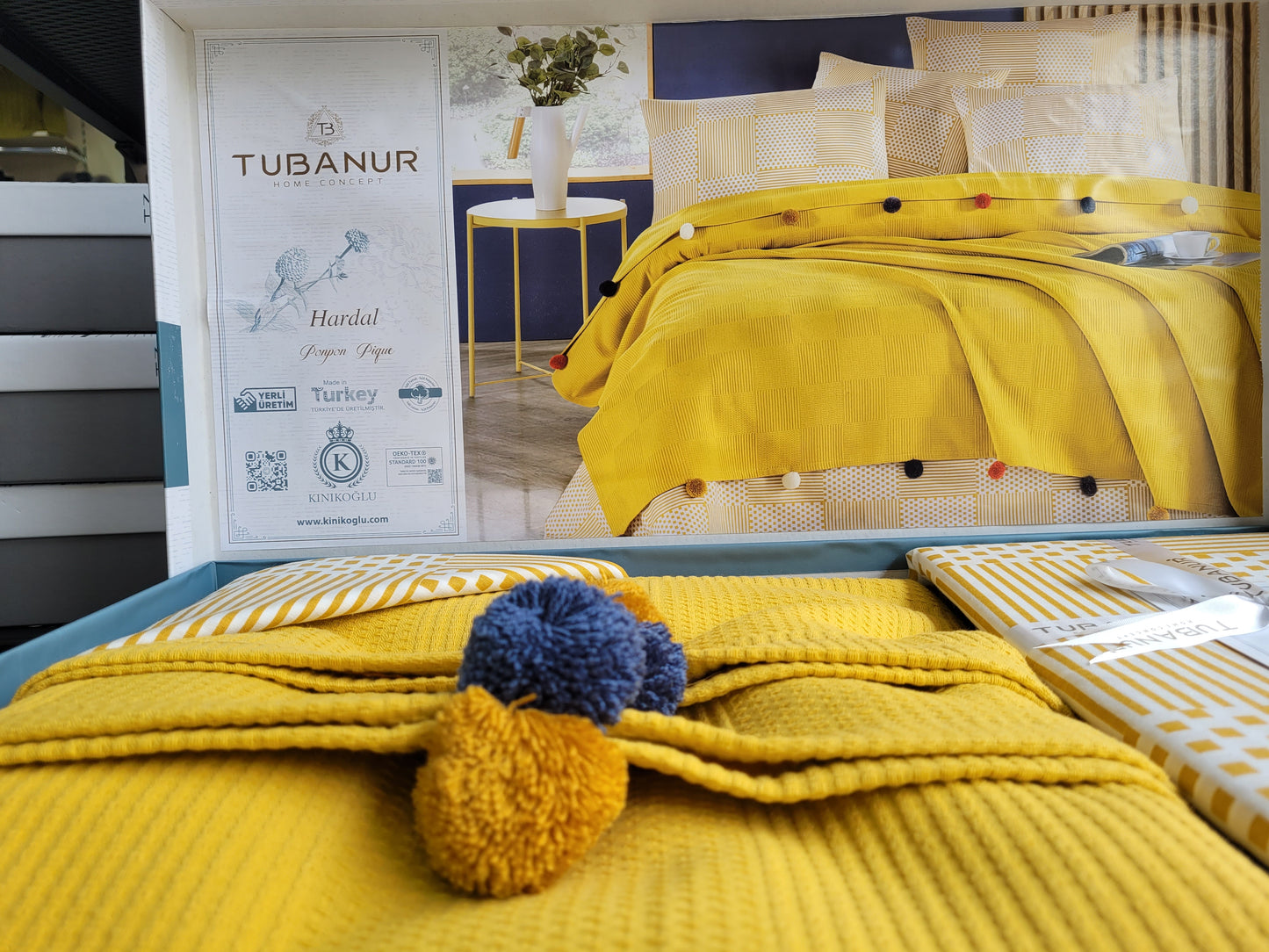 Set lenjerie pat TUBANUR – Ponpon Pique