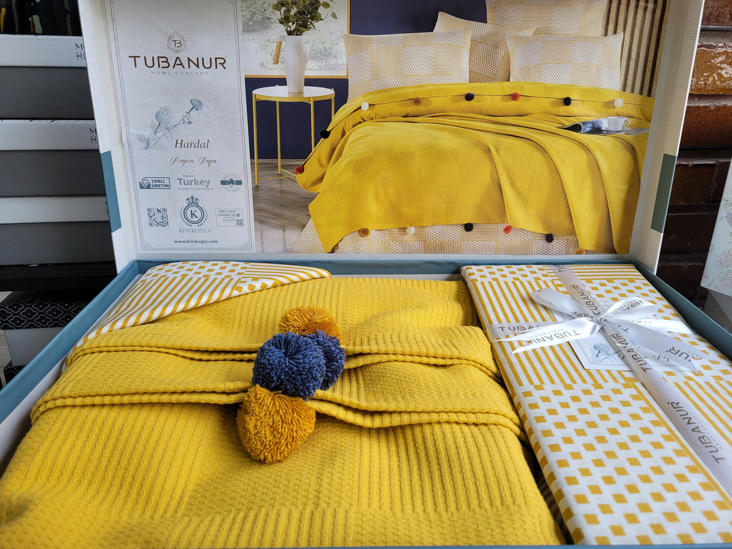 Set lenjerie pat TUBANUR – Ponpon Pique