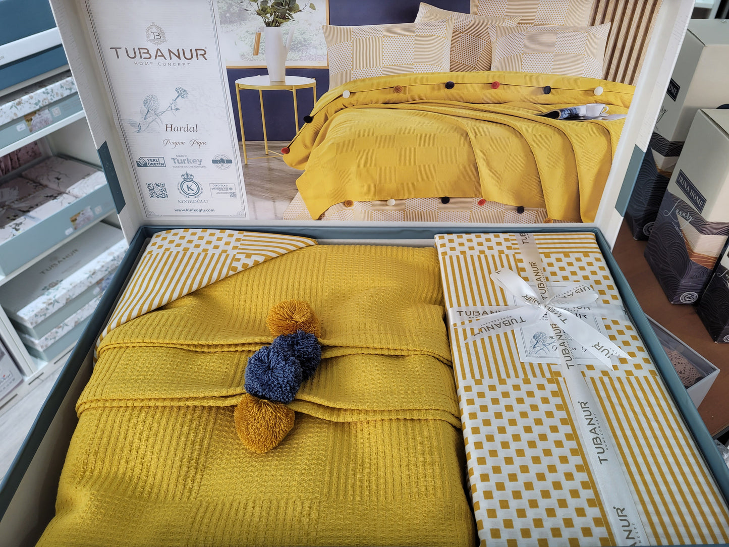 Set lenjerie pat TUBANUR – Ponpon Pique