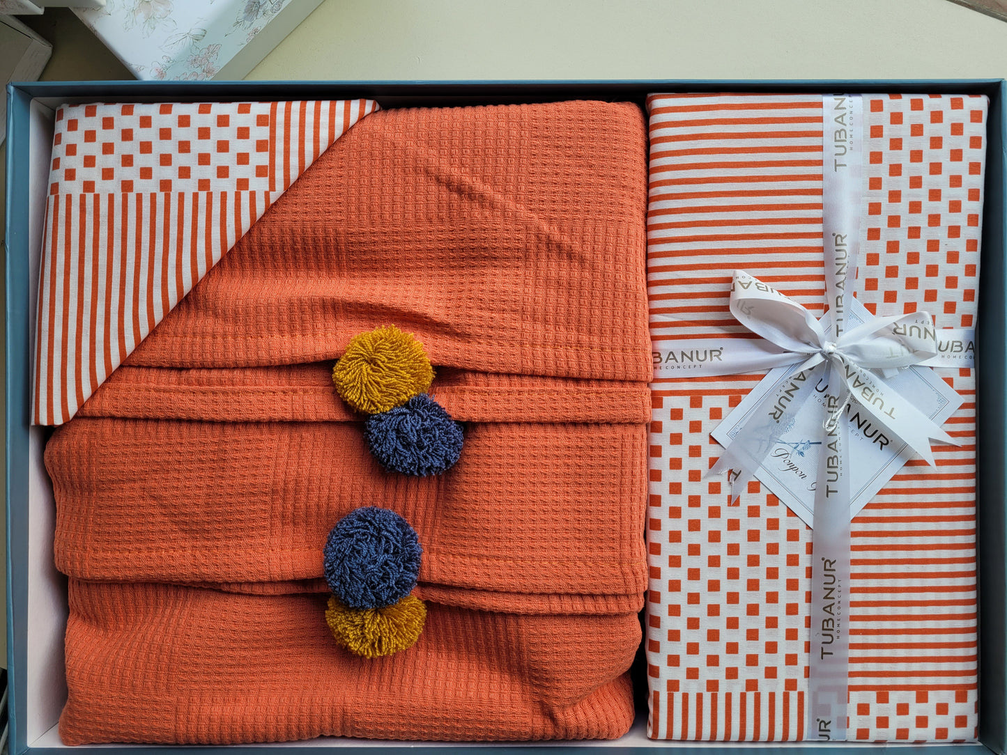 Set lenjerie pat TUBANUR – Ponpon Pique