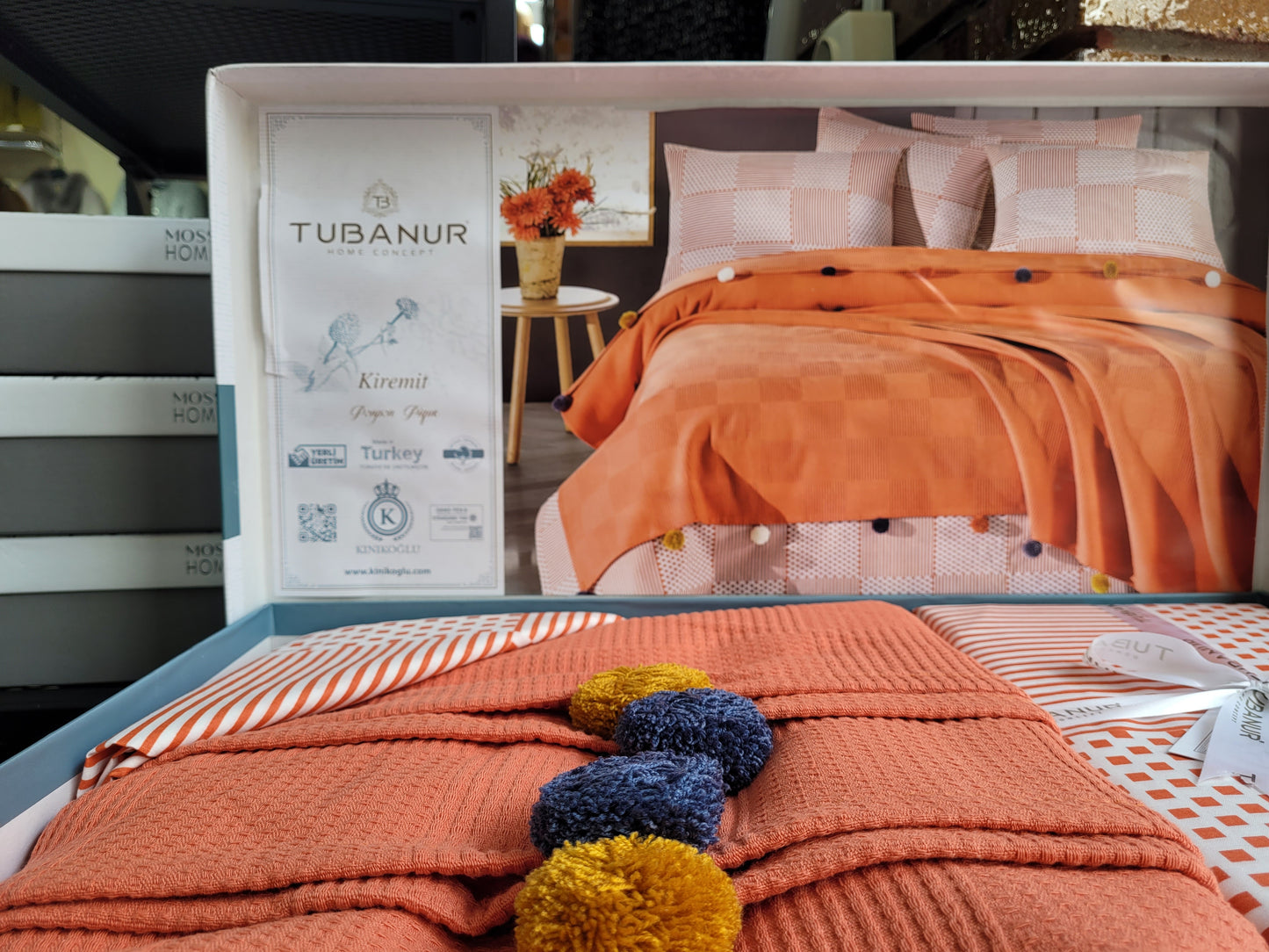 Set lenjerie pat TUBANUR – Ponpon Pique