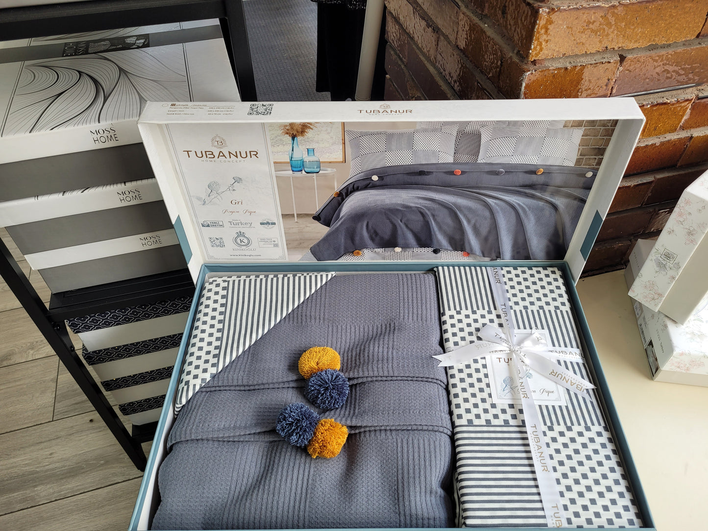 Set lenjerie pat TUBANUR – Ponpon Pique