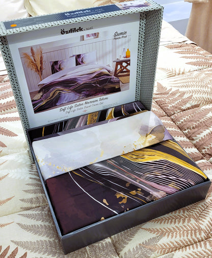 Set Lenjerie de pat Ozdilek - SUMIE - Violet - 2 Persoane