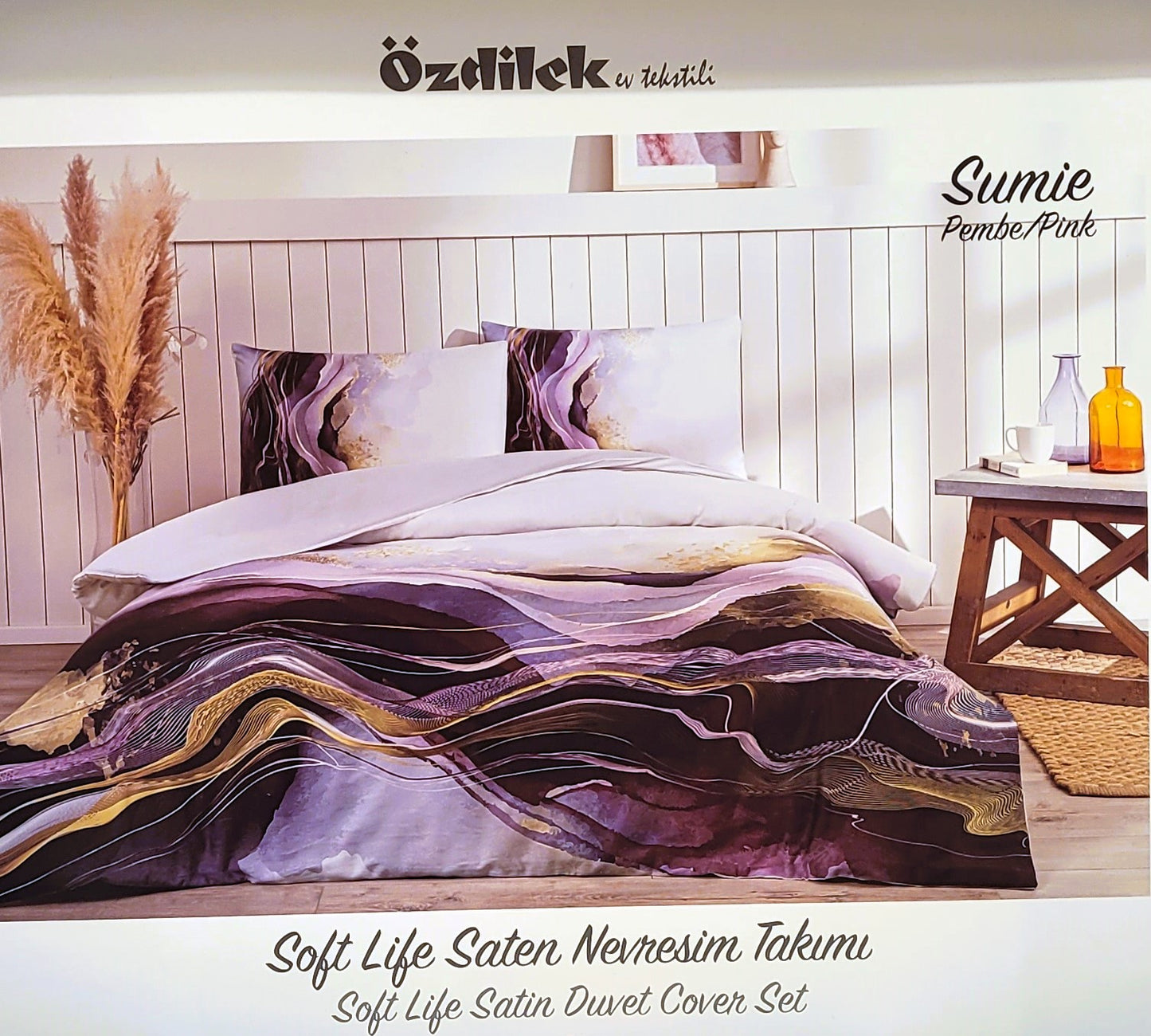 Set Lenjerie de pat Ozdilek - SUMIE - Violet - 2 Persoane