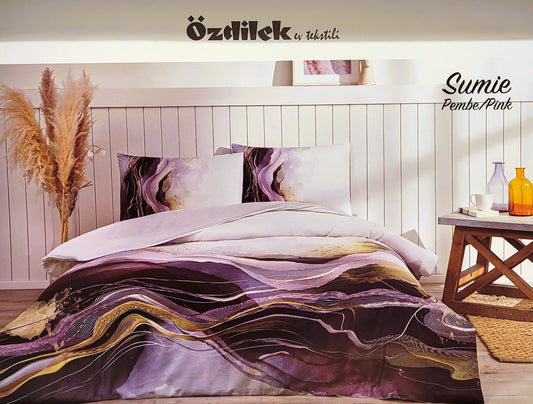 Set Lenjerie de pat Ozdilek - SUMIE - Violet - 2 Persoane