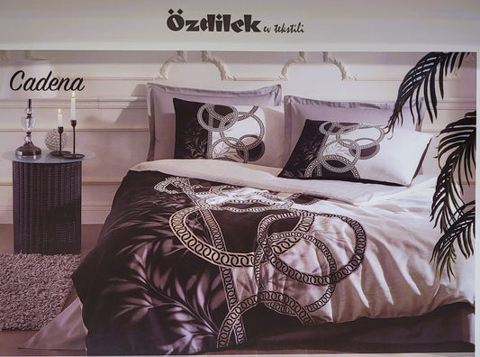 Set Lenjerie de pat Ozdilek - CADENA - Geometric - 2 Persoane