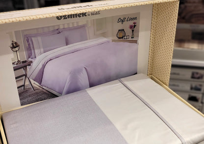 Set Lenjerie de pat Ozdilek - SOFT LINEN - Lila - 2 Persoane