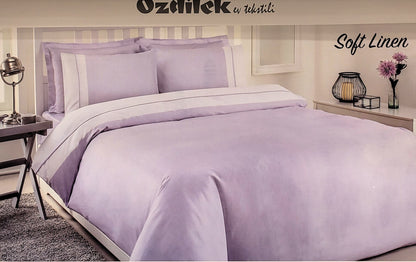 Set Lenjerie de pat Ozdilek - SOFT LINEN - Lila - 2 Persoane