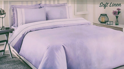 Set Lenjerie de pat Ozdilek - SOFT LINEN - Lila - 2 Persoane