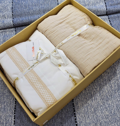 Set de Pat Ozdilek - ARUS - Bej - 2 Persoane
