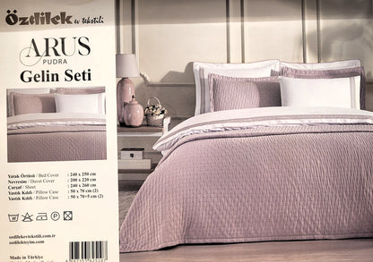 Set de Pat Ozdilek - ARUS - Roz Pudra - 2 Persoane
