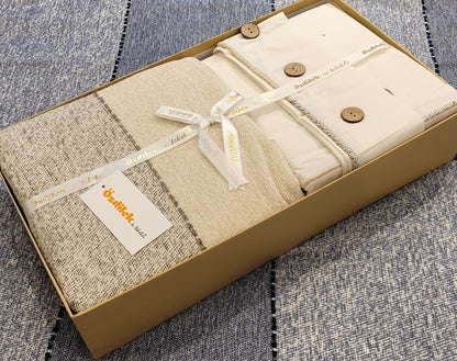 Set de Pat Ozdilek - CALAIS - Bej - 2 Persoane