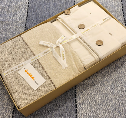 Set de Pat Ozdilek - CALAIS - Bej - 2 Persoane