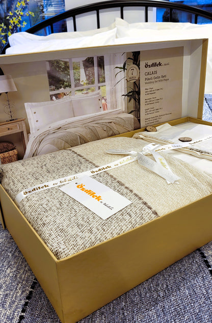 Set de Pat Ozdilek - CALAIS - Bej - 2 Persoane