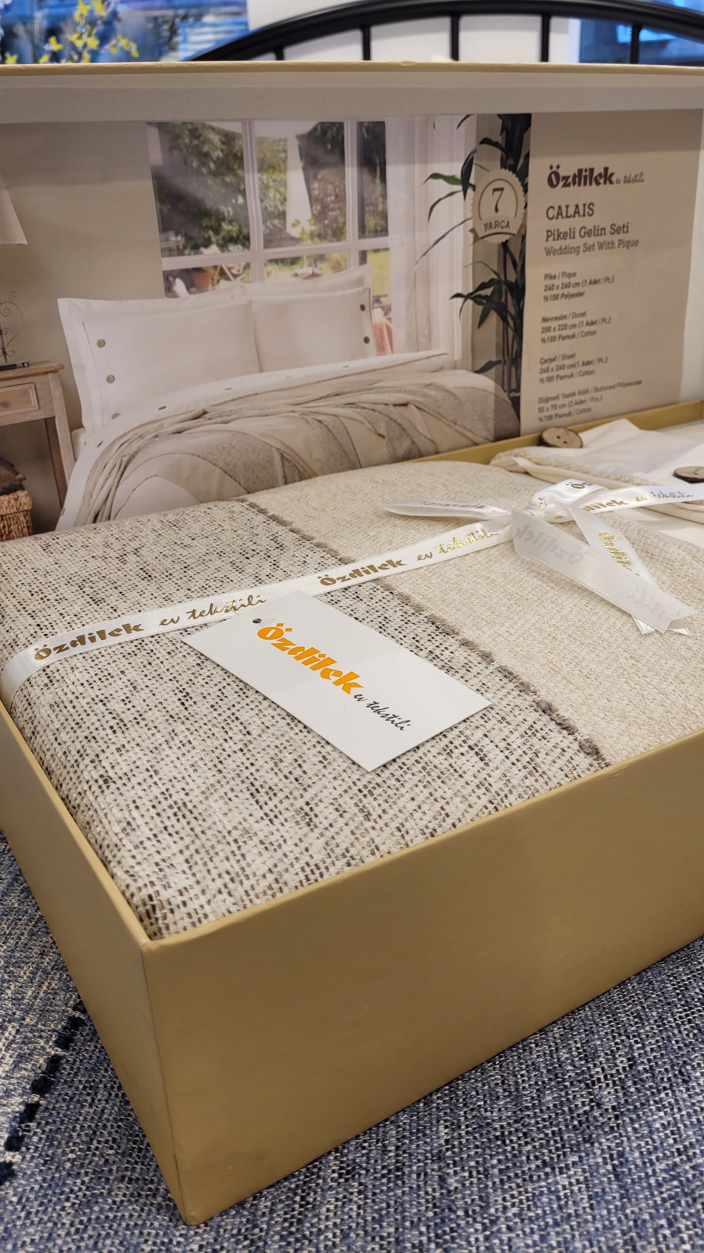 Set de Pat Ozdilek - CALAIS - Bej - 2 Persoane