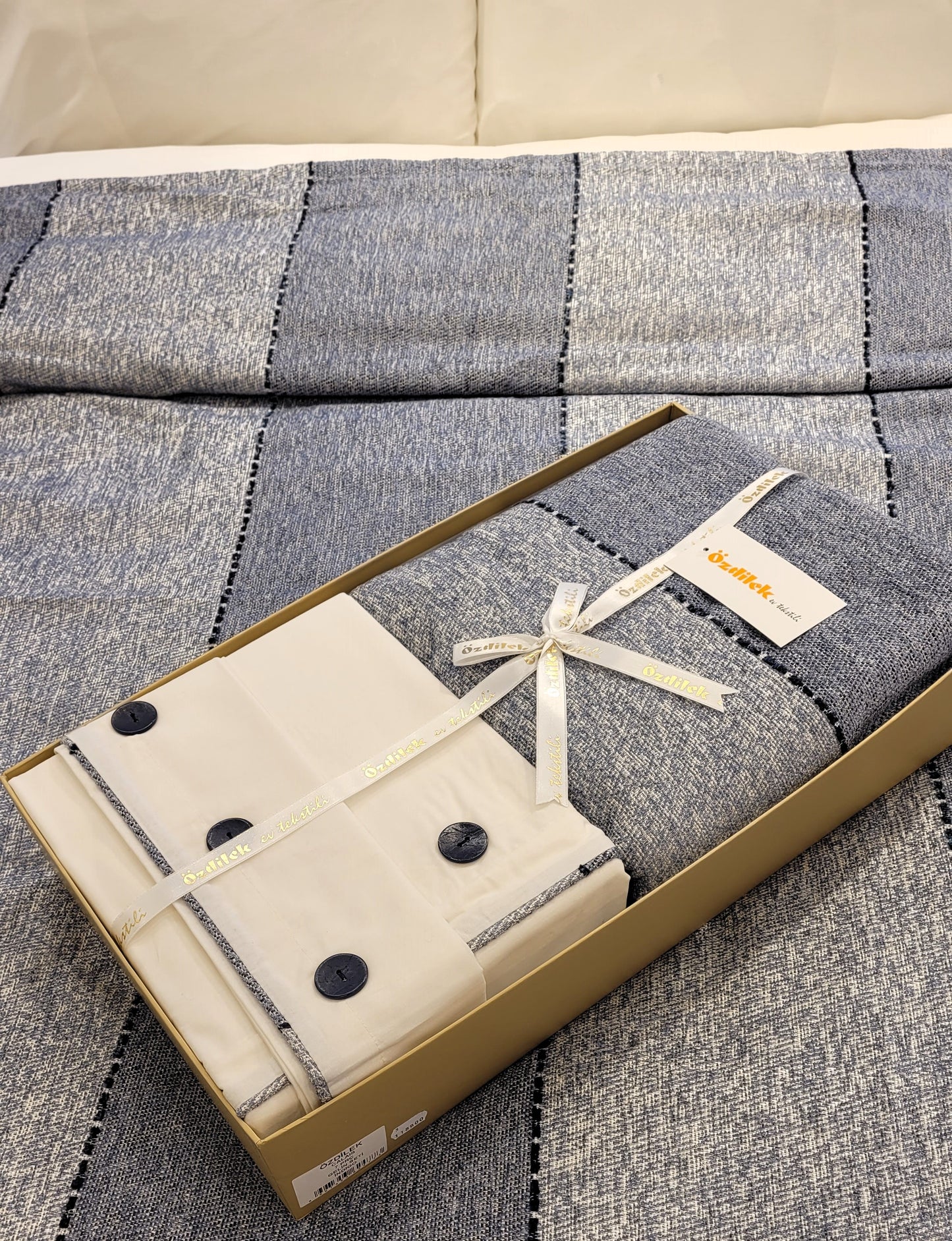 Set de Pat Ozdilek - CALAIS - Indigo - 2 Persoane