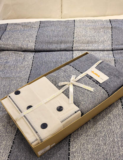 Set de Pat Ozdilek - CALAIS - Indigo - 2 Persoane