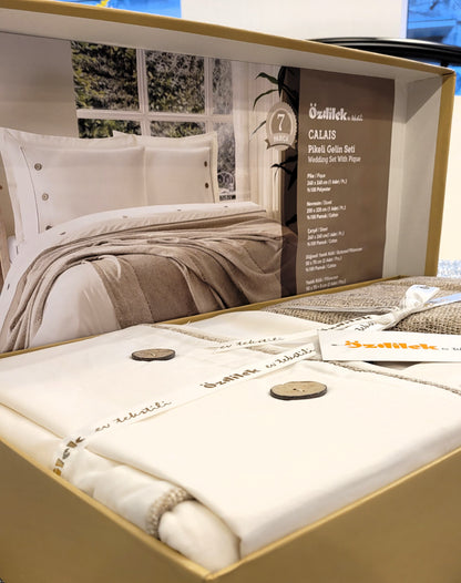 Set de Pat Ozdilek - CALAIS - Bej - 2 Persoane