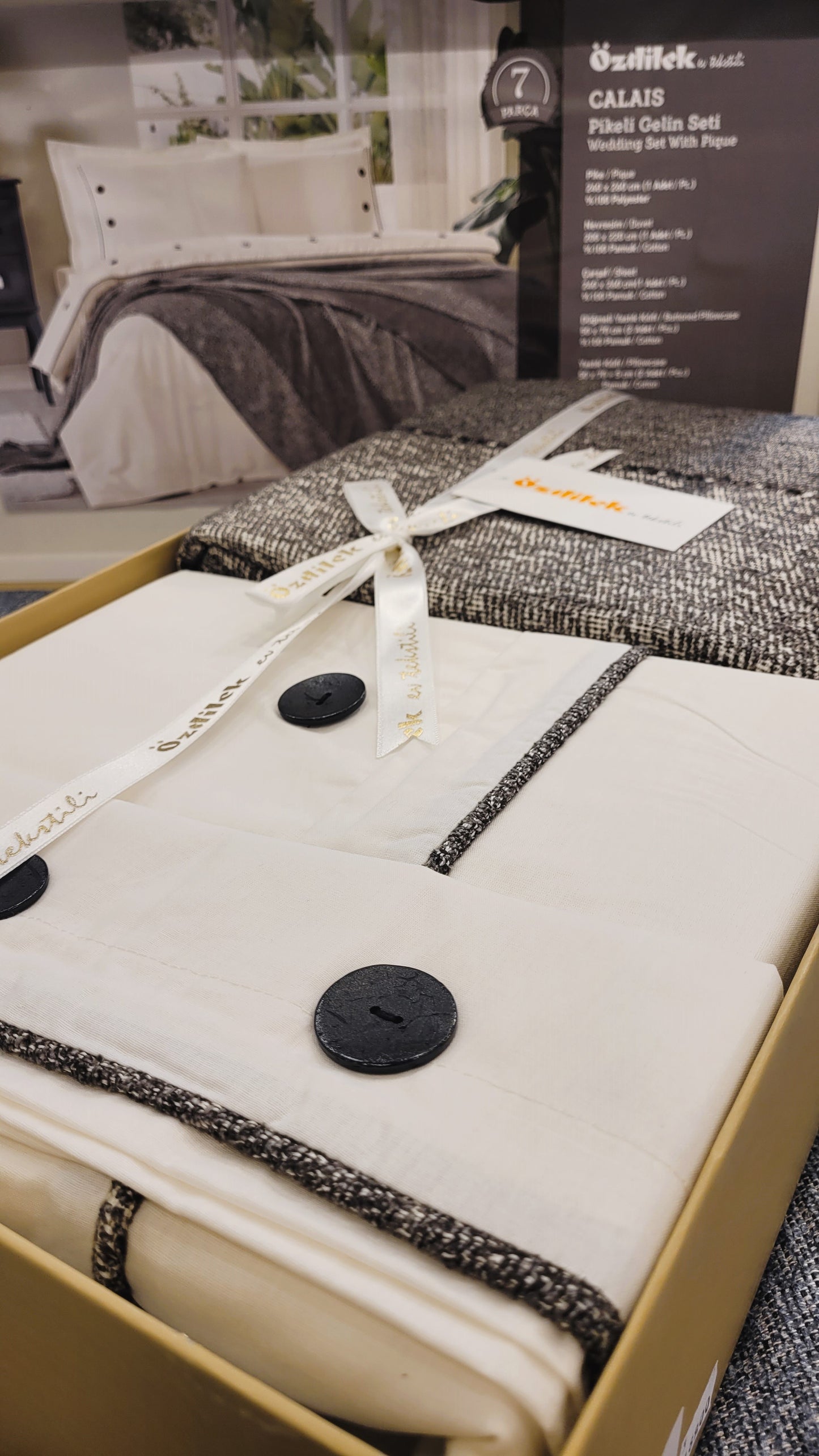 Set de Pat Ozdilek - CALAIS - Antracit - 2 Persoane