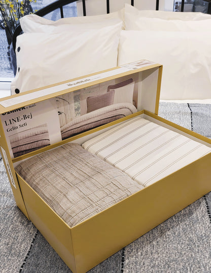Set de Pat Ozdilek - LINE - Bej -  Persoane