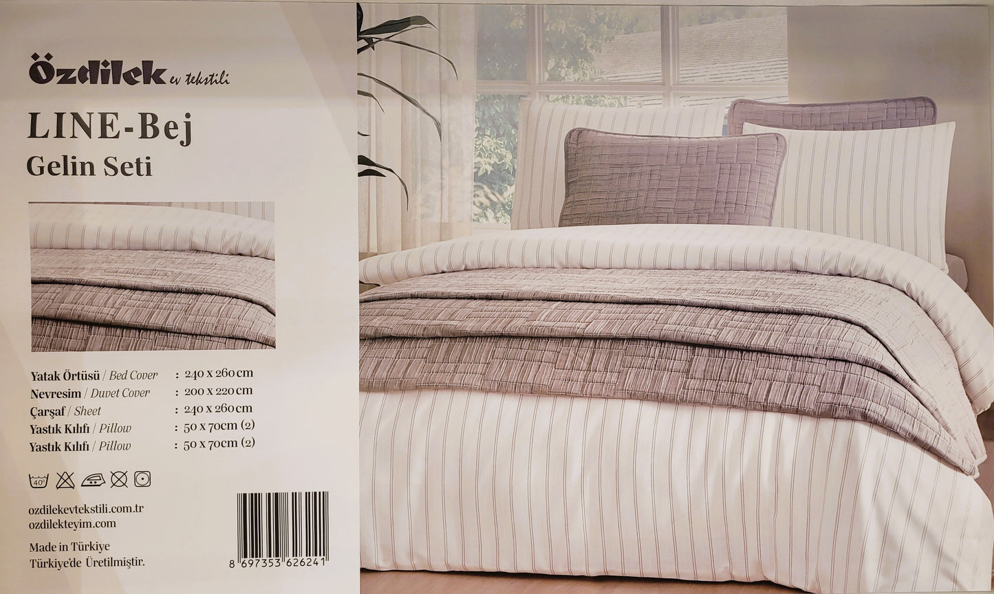 Set de Pat Ozdilek - LINE - Bej -  Persoane