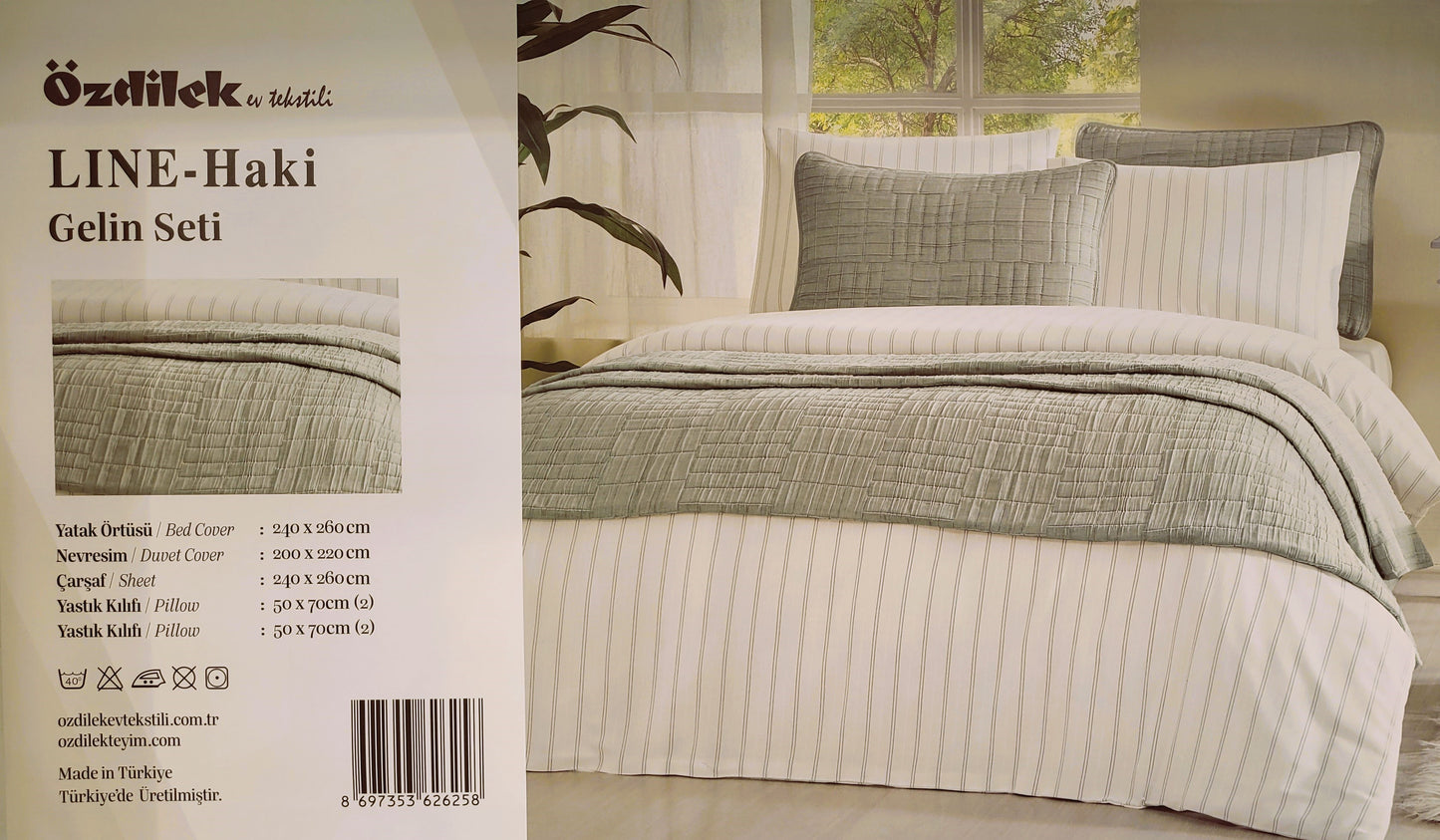 Set de Pat Ozdilek - LINE - Vernil - 2 Persoane