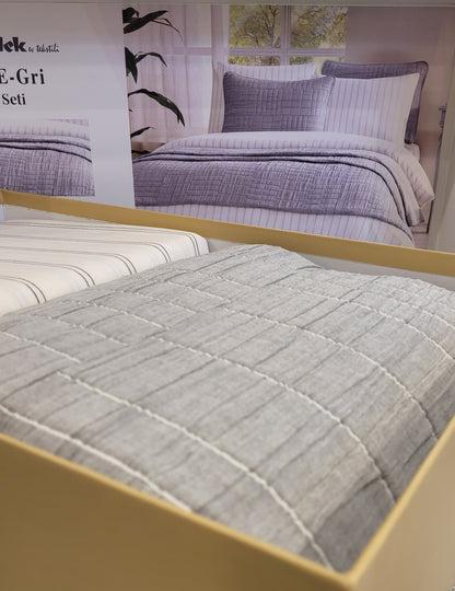 Set de Pat Ozdilek - LINE - Gri - 2 Persoane