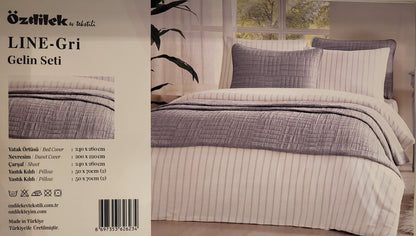 Set de Pat Ozdilek - LINE - Gri - 2 Persoane