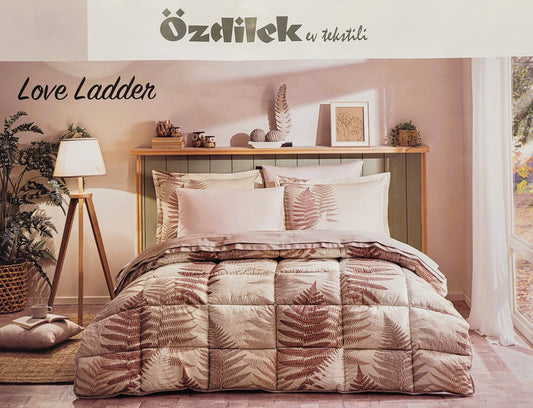 Set de pat Ozdilek - LOVE LADDER - Bej - 2 Persoane